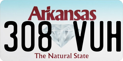 AR license plate 308VUH