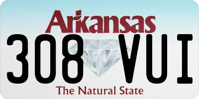 AR license plate 308VUI