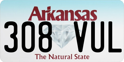 AR license plate 308VUL