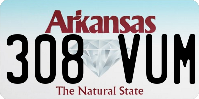 AR license plate 308VUM
