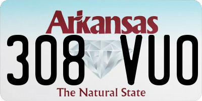 AR license plate 308VUO