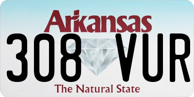 AR license plate 308VUR