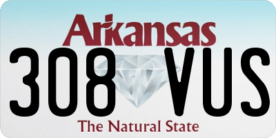 AR license plate 308VUS