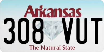 AR license plate 308VUT