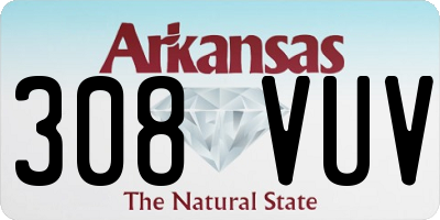 AR license plate 308VUV