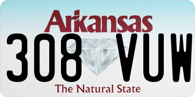 AR license plate 308VUW