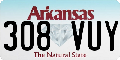 AR license plate 308VUY