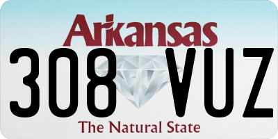 AR license plate 308VUZ