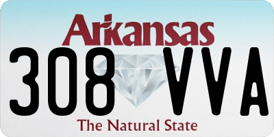 AR license plate 308VVA