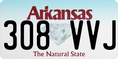 AR license plate 308VVJ