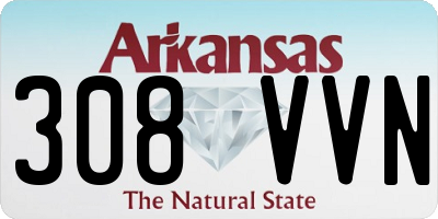 AR license plate 308VVN