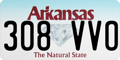AR license plate 308VVO