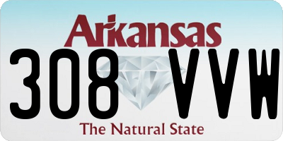 AR license plate 308VVW