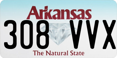 AR license plate 308VVX