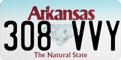 AR license plate 308VVY