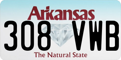 AR license plate 308VWB