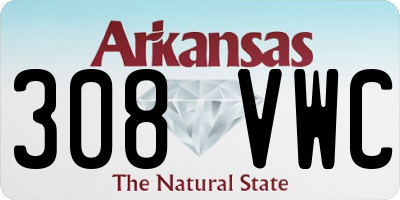 AR license plate 308VWC