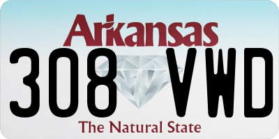 AR license plate 308VWD