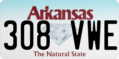AR license plate 308VWE
