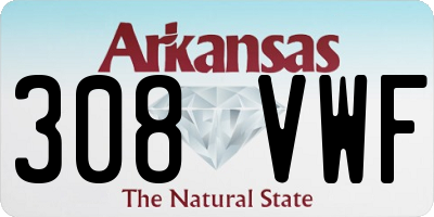 AR license plate 308VWF