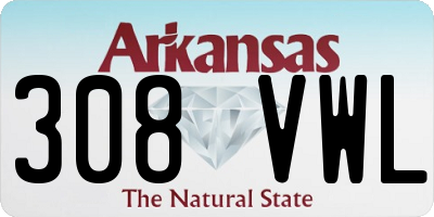 AR license plate 308VWL