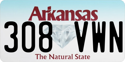 AR license plate 308VWN
