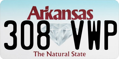 AR license plate 308VWP