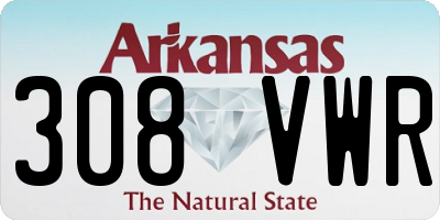 AR license plate 308VWR