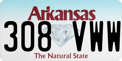 AR license plate 308VWW