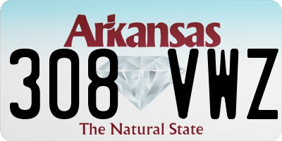 AR license plate 308VWZ