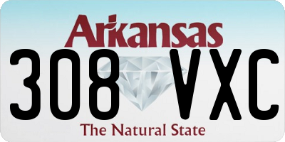 AR license plate 308VXC