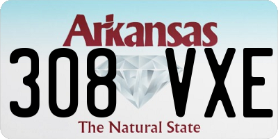 AR license plate 308VXE