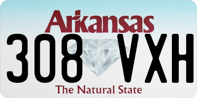 AR license plate 308VXH