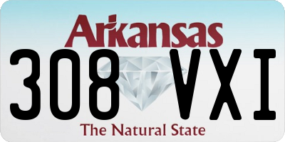 AR license plate 308VXI