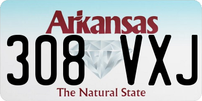 AR license plate 308VXJ