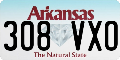 AR license plate 308VXO