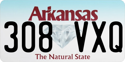 AR license plate 308VXQ
