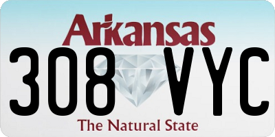 AR license plate 308VYC