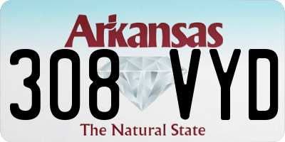 AR license plate 308VYD