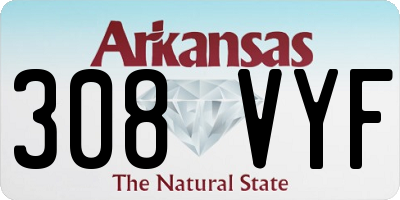 AR license plate 308VYF