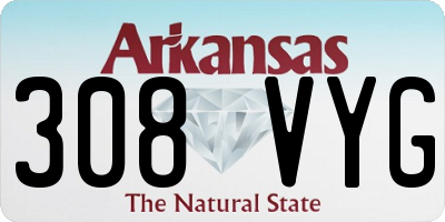 AR license plate 308VYG
