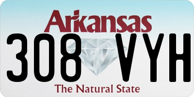 AR license plate 308VYH