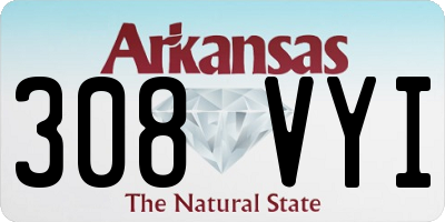 AR license plate 308VYI