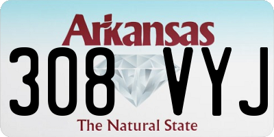 AR license plate 308VYJ