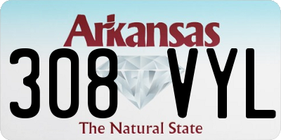 AR license plate 308VYL