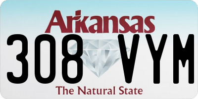 AR license plate 308VYM