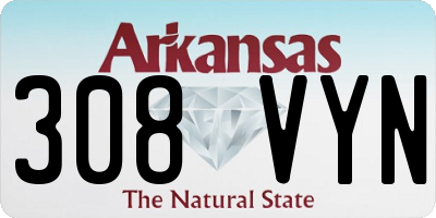 AR license plate 308VYN