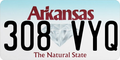 AR license plate 308VYQ
