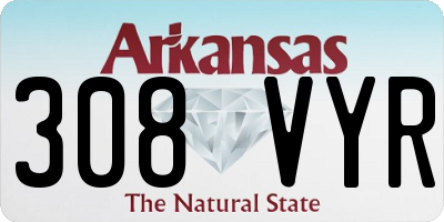 AR license plate 308VYR