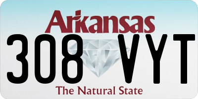AR license plate 308VYT